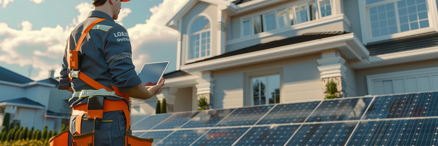 Installazione di pannelli fotovoltaici su una casa
